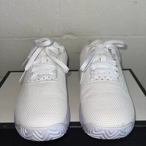 Nobull Superfabric All White Sneaker Lace up Low Top Women's 9 US/Men's 7.5 US